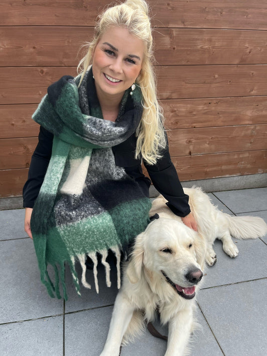 Sjaal - Groen Geruit