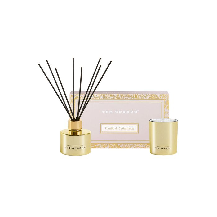 Ted Sparks - Geschenkenset - Vanille & Cederhout